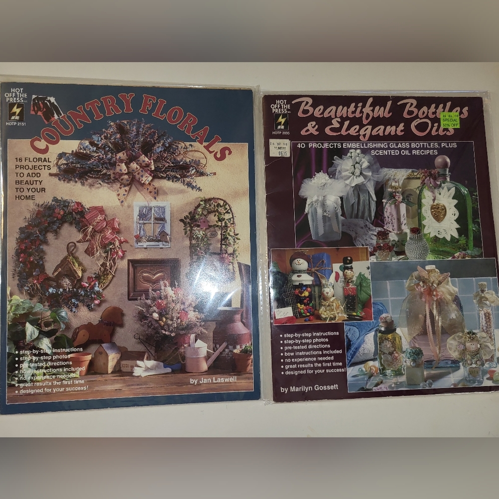 Set of 4 crafting paperback books